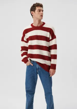 Striped Burgundy Sweater