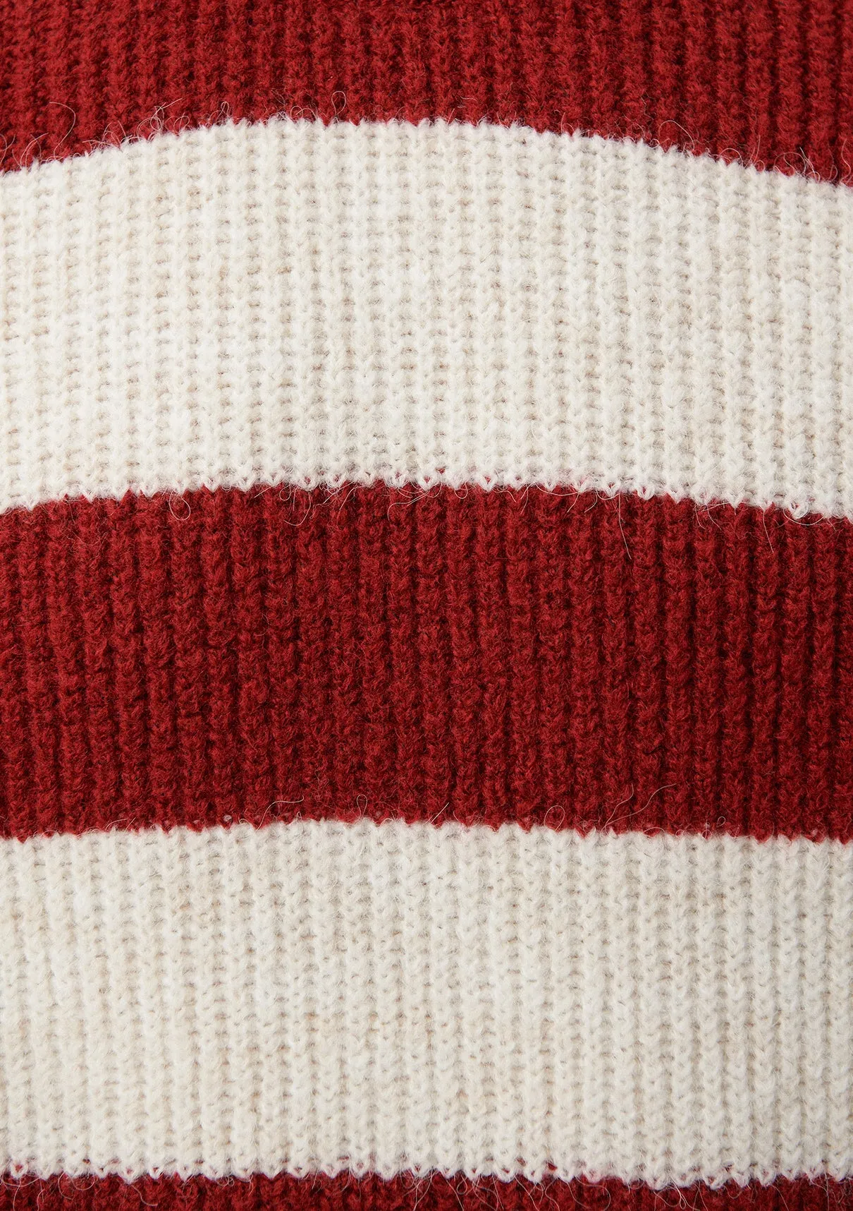 Striped Burgundy Sweater