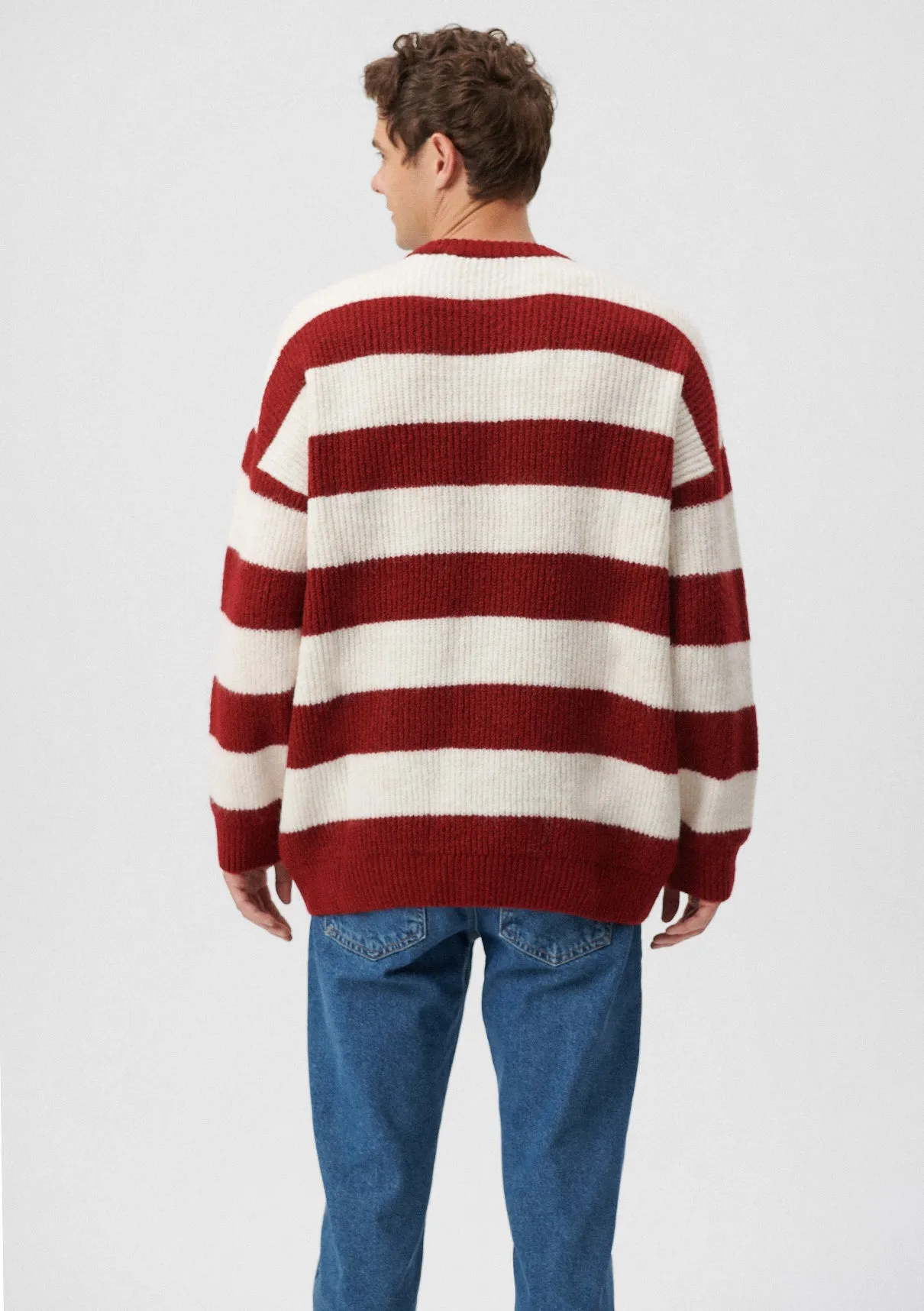 Striped Burgundy Sweater