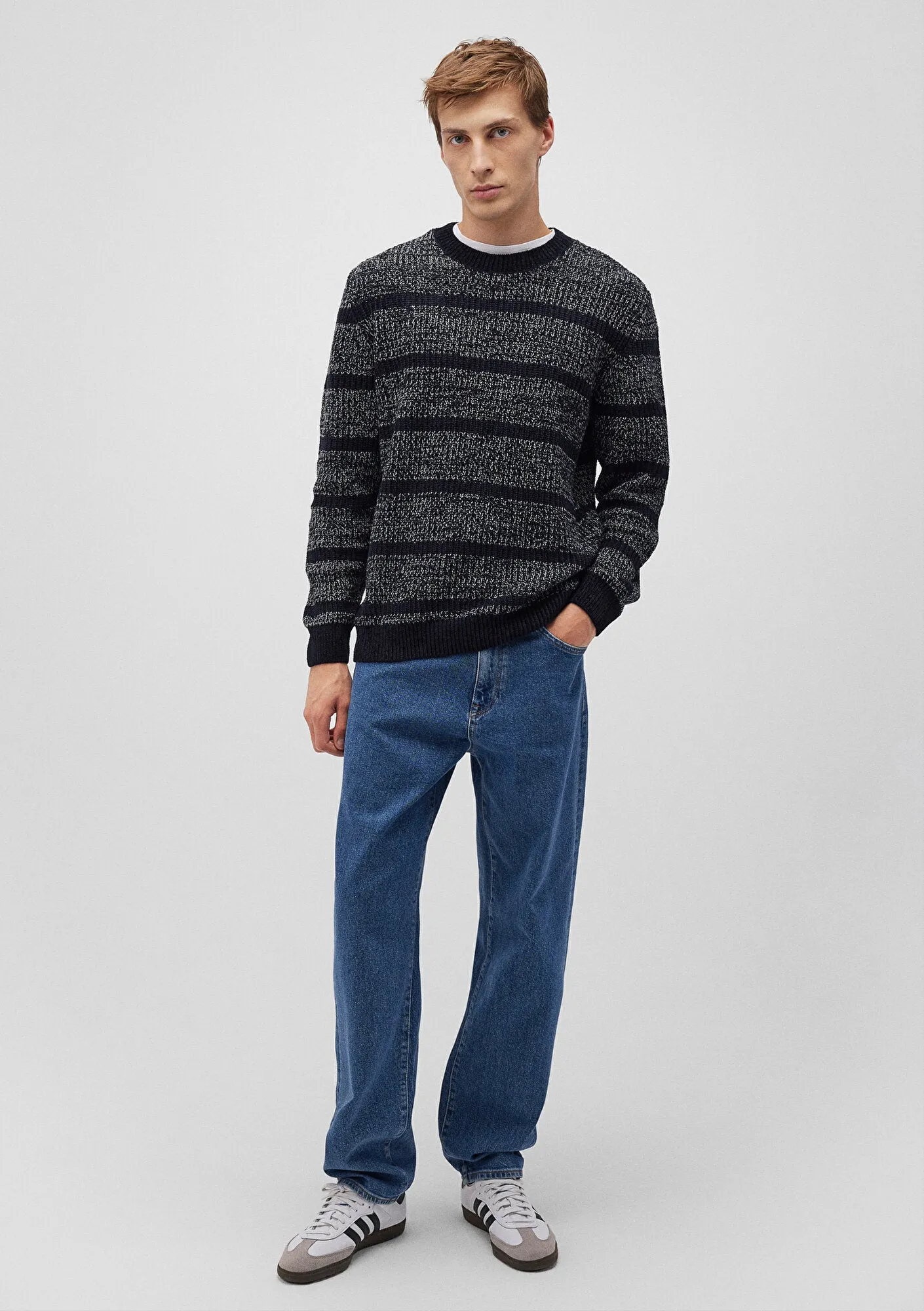 Striped Navy Sweater