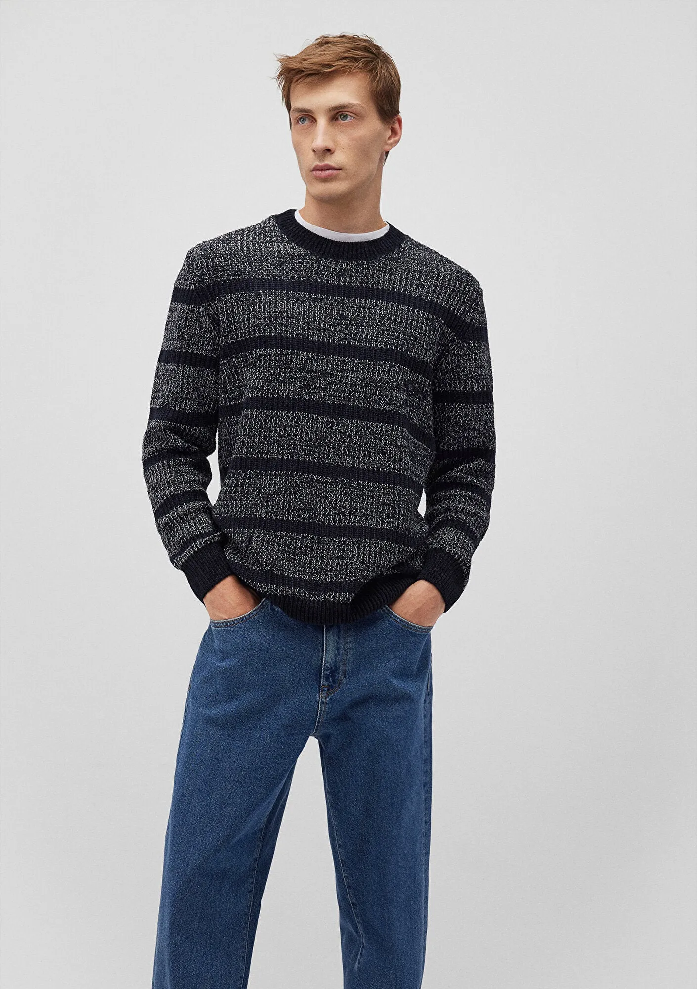 Striped Navy Sweater