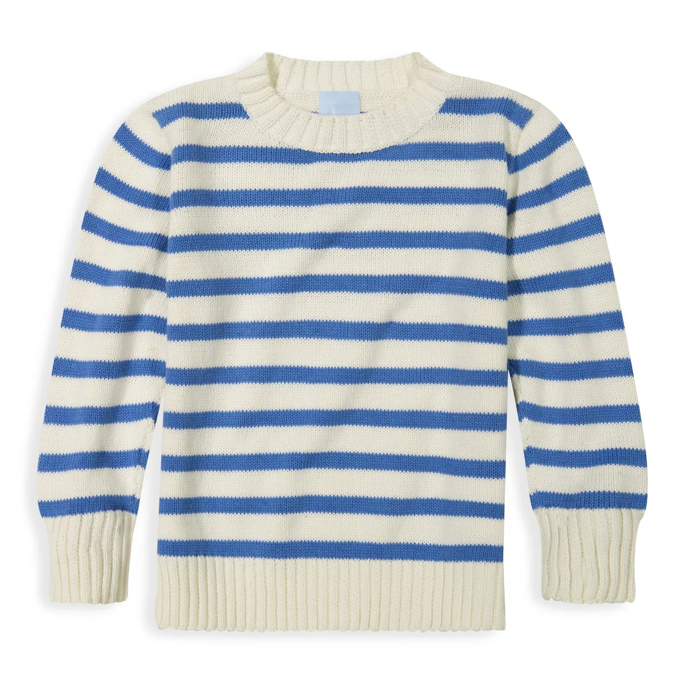 Striped Pullover -- Royal/Ivory Stripe