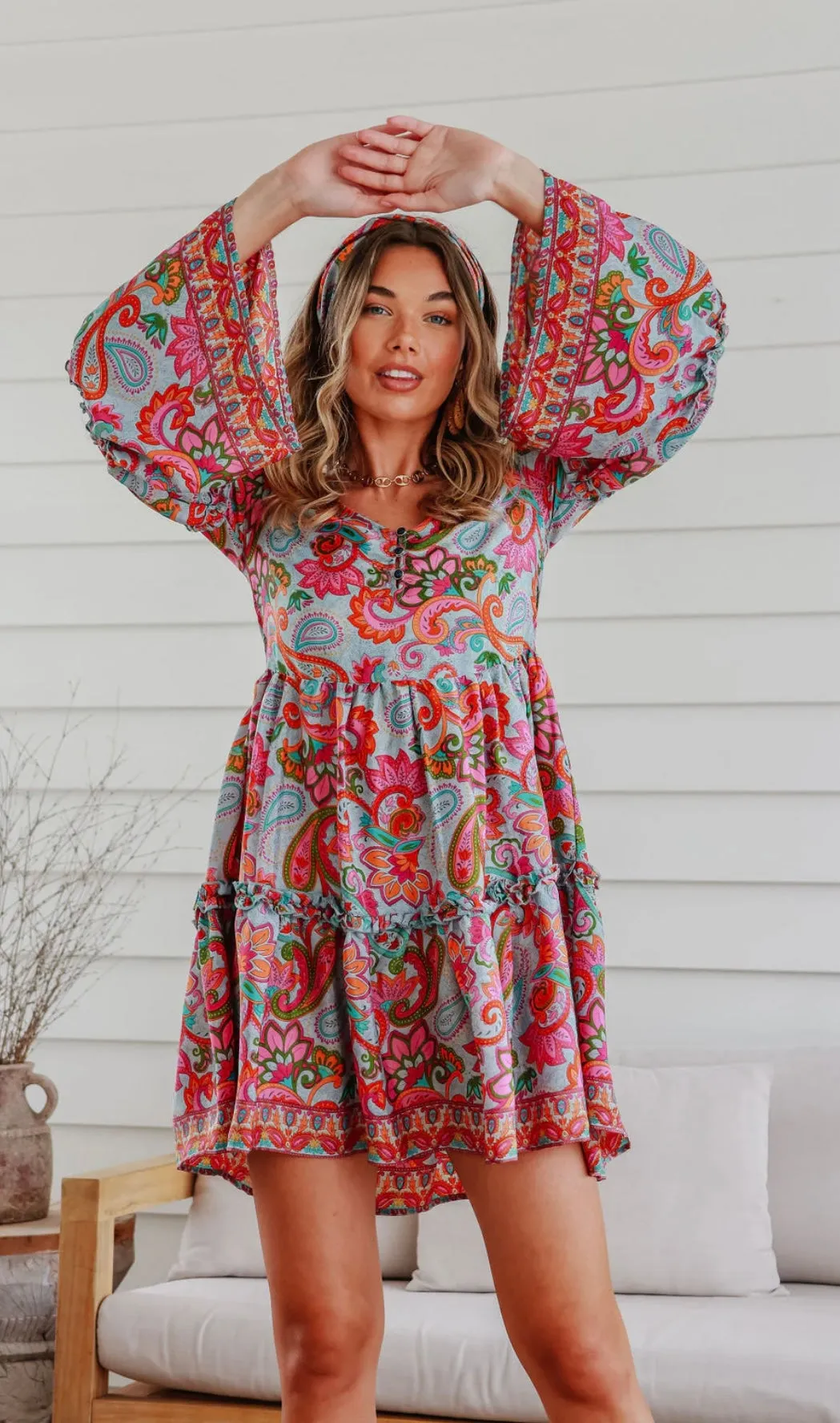 Summer Bohemian Babydoll Dress