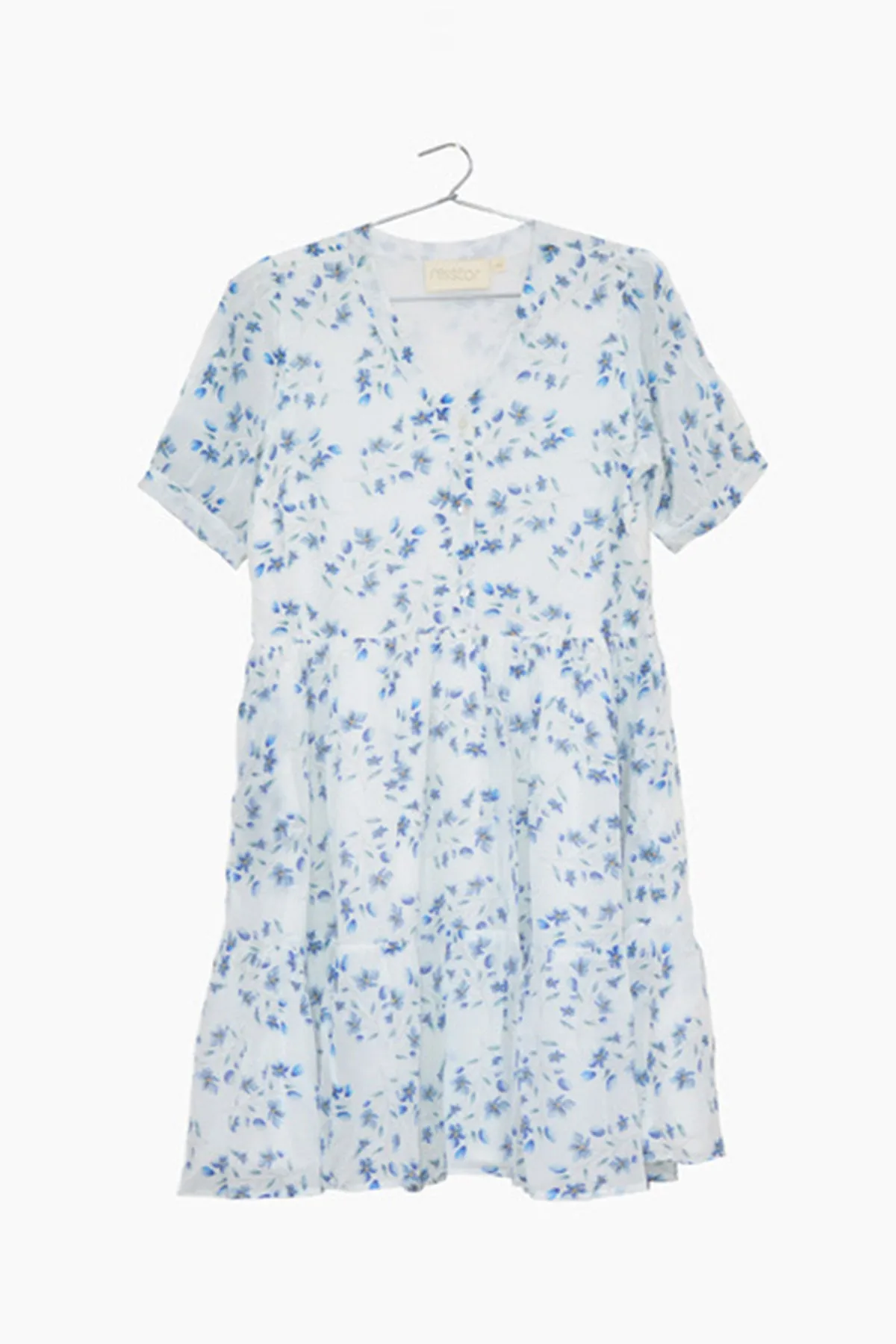 Summer Sunshine White Floral Dress