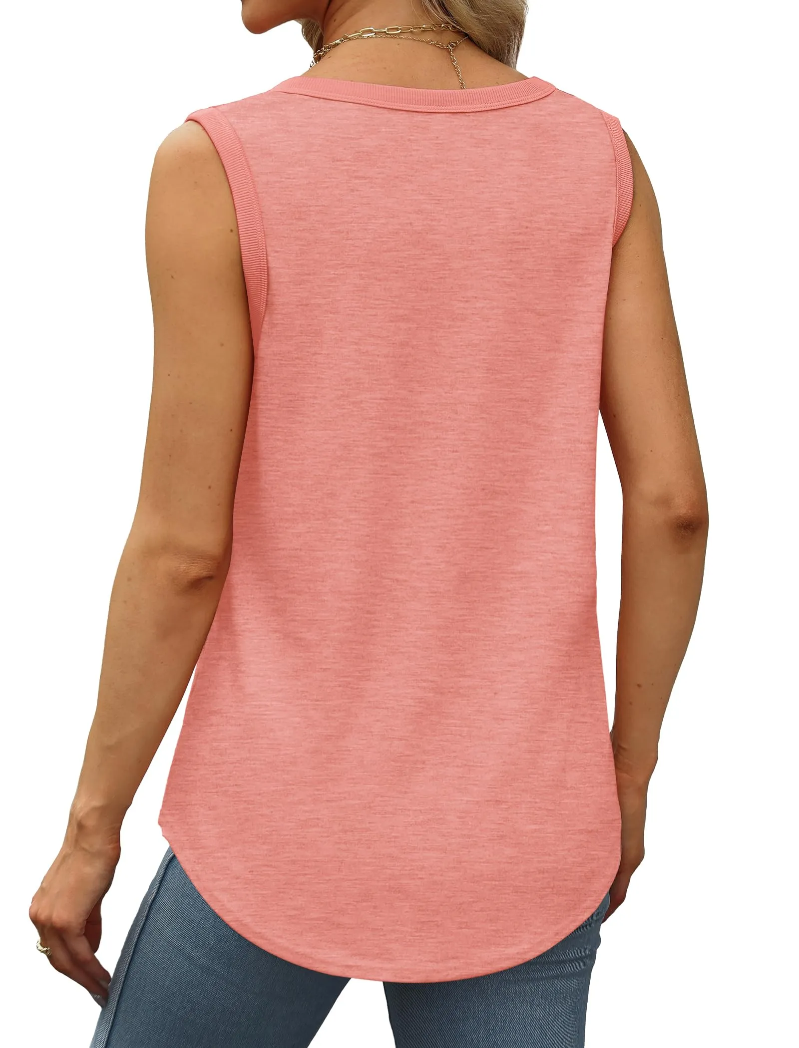 Summer Tops for Women 2024 Loose Fit Tank Top Fashion Spring Cruise Outfits Beach