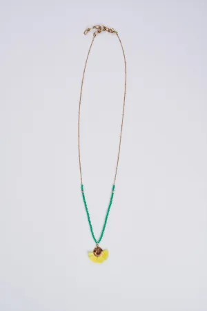 Sunset Frayed Necklace - Gold
