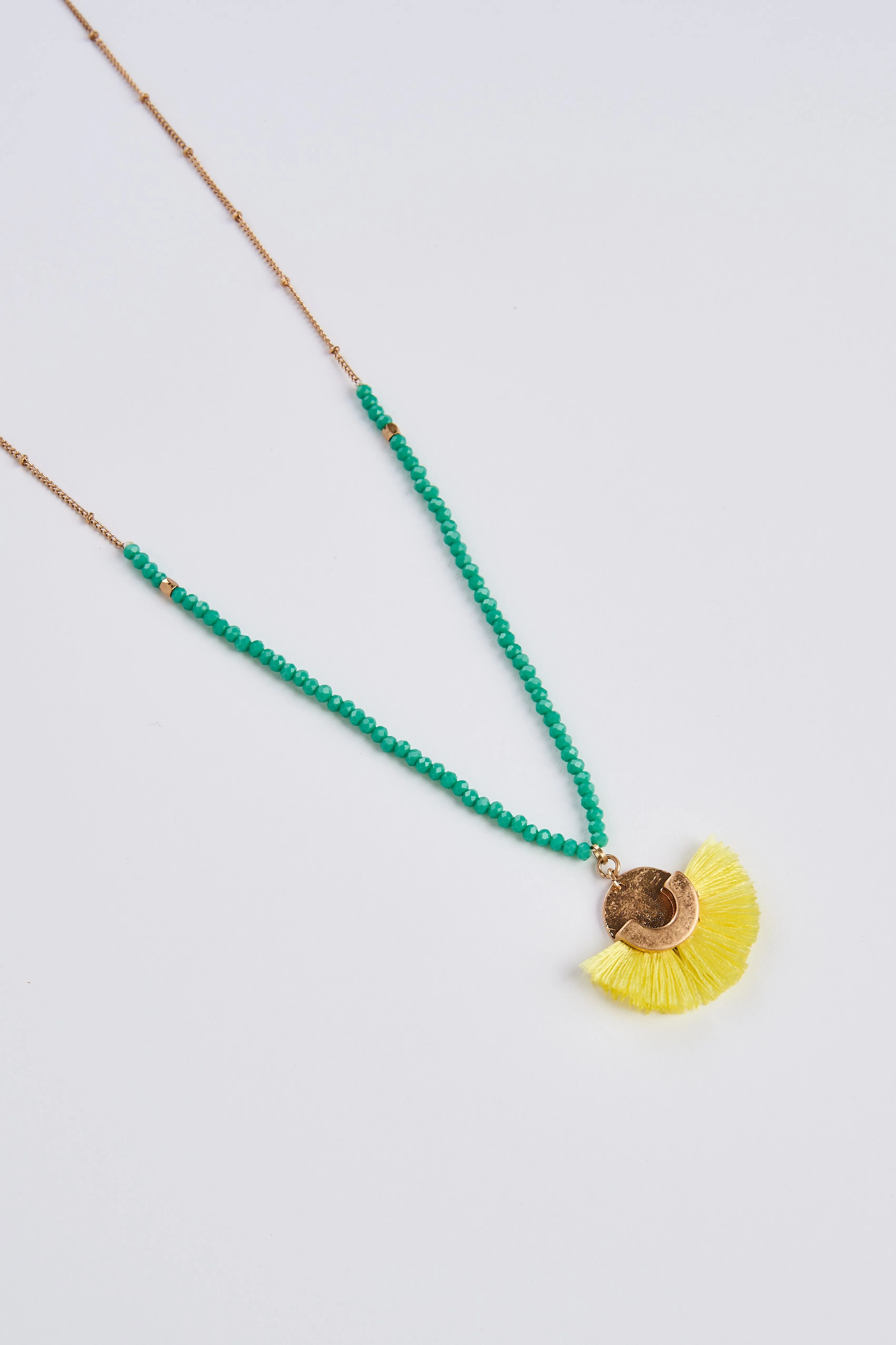 Sunset Frayed Necklace - Gold