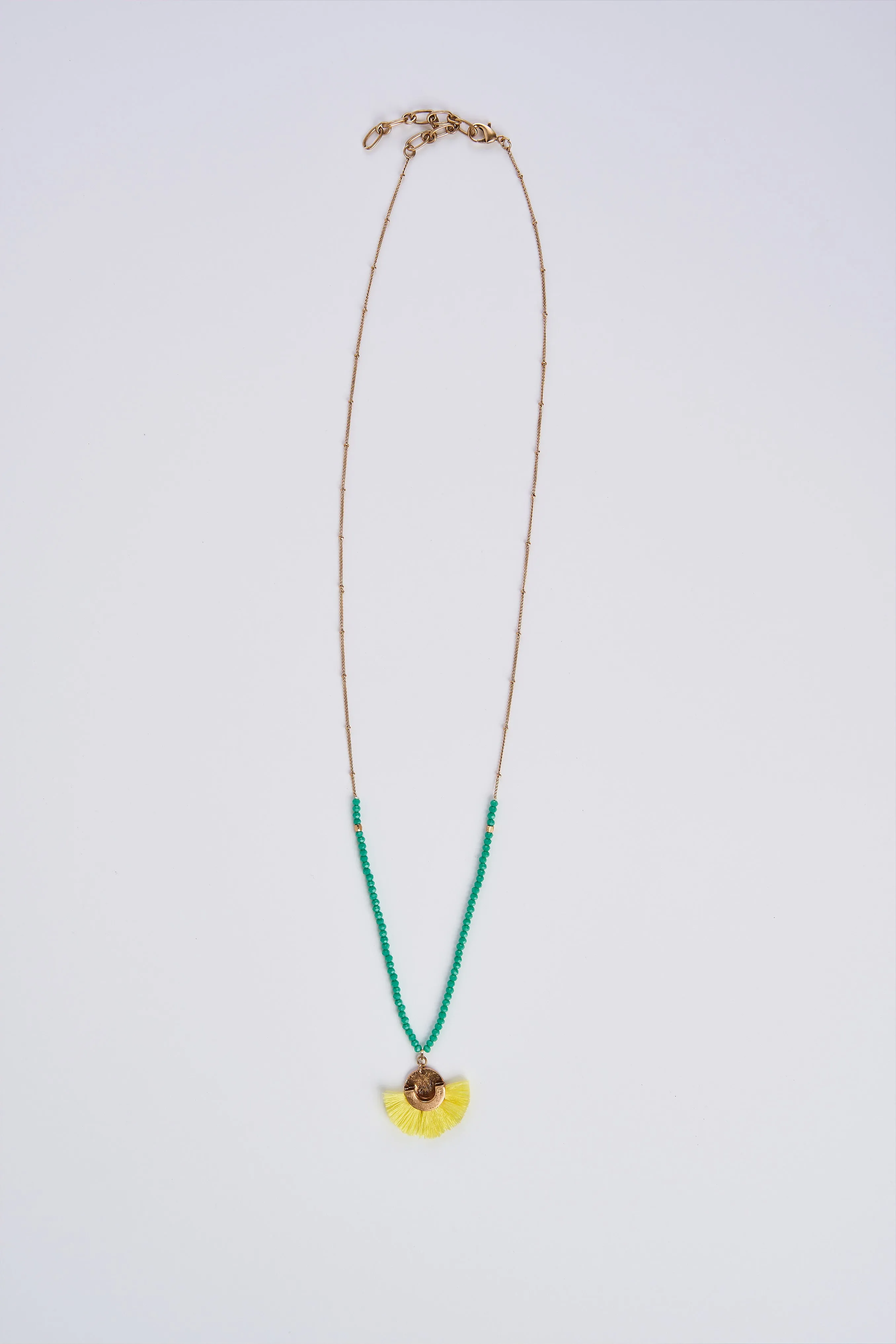 Sunset Frayed Necklace - Gold