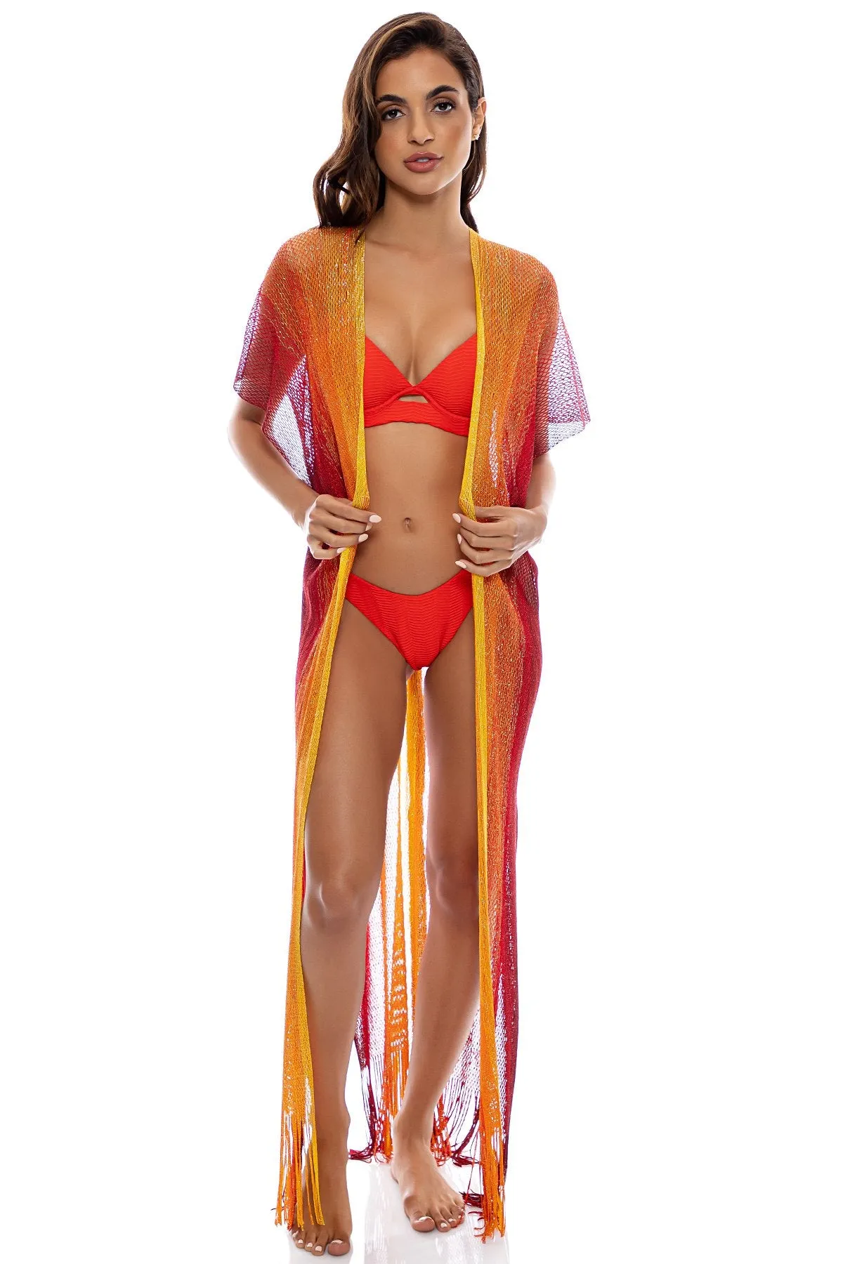 SUNSHINE ADDICT - Long Caftan • Sunset