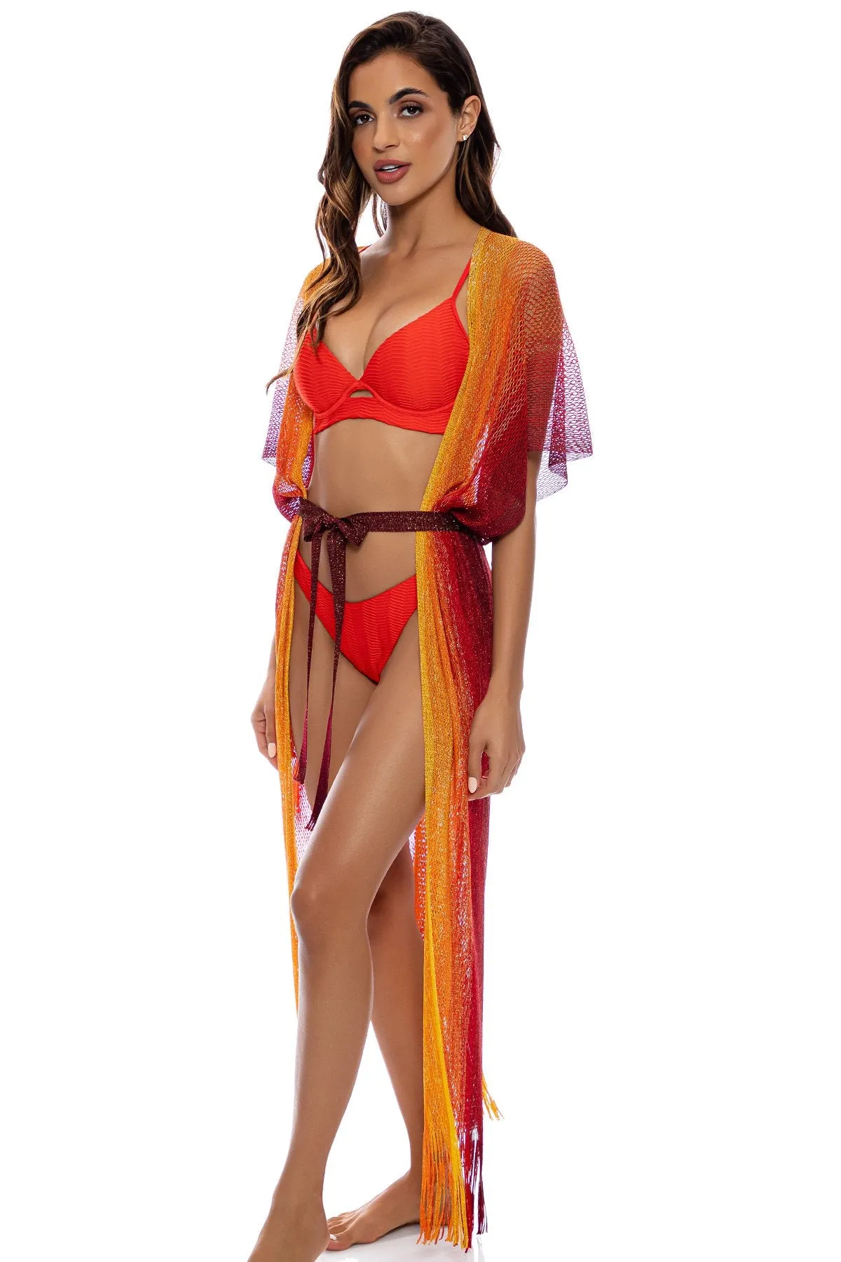 SUNSHINE ADDICT - Long Caftan • Sunset