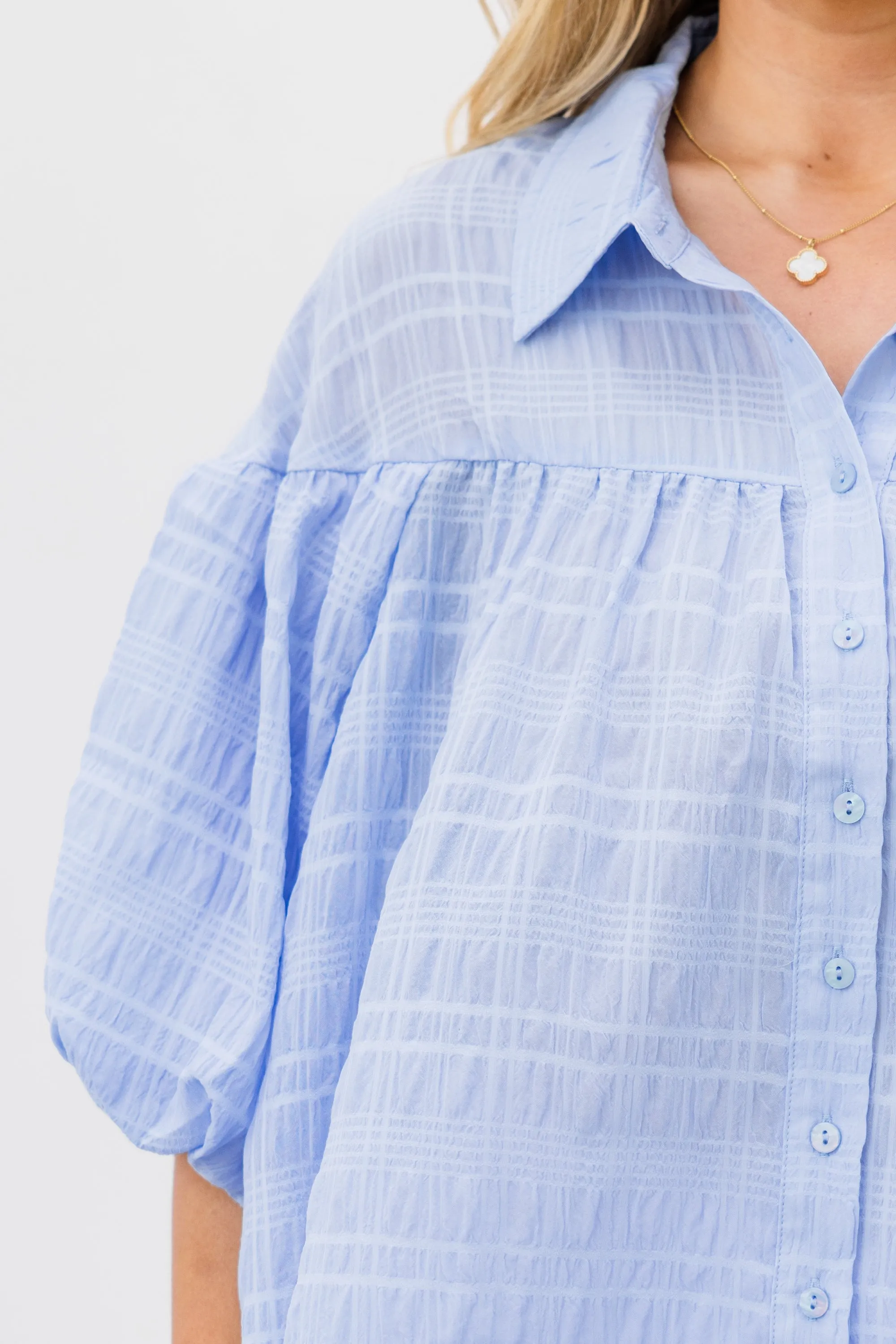 Sunshine Bliss Top, Light Blue