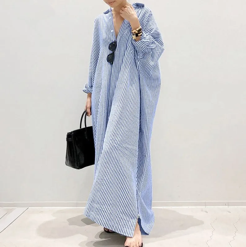 Sunshine Casual Striped Dress