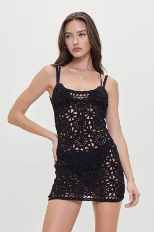 Sunshine Crochet Mini Dress by Frankies Bikinis