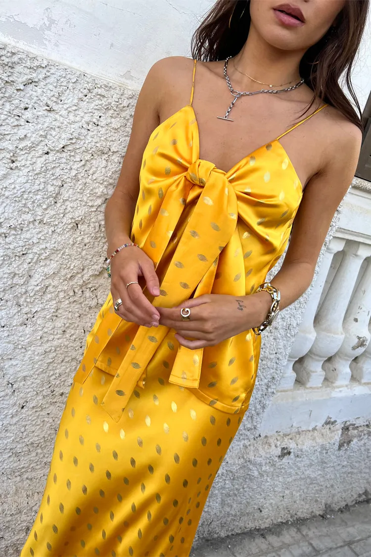 Sunshine Mason Tie Front Top