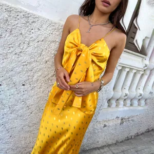 Sunshine Mason Tie Front Top