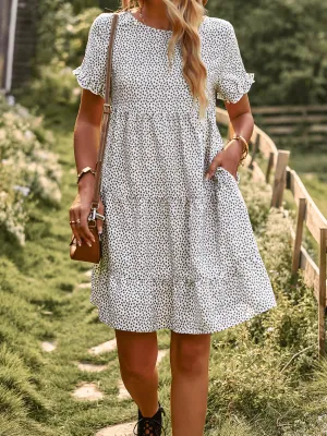 Sunshine Spot Mini Dress - Cream