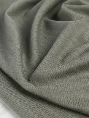 Textured Cotton Jacquard Deadstock - Sage - Swatch