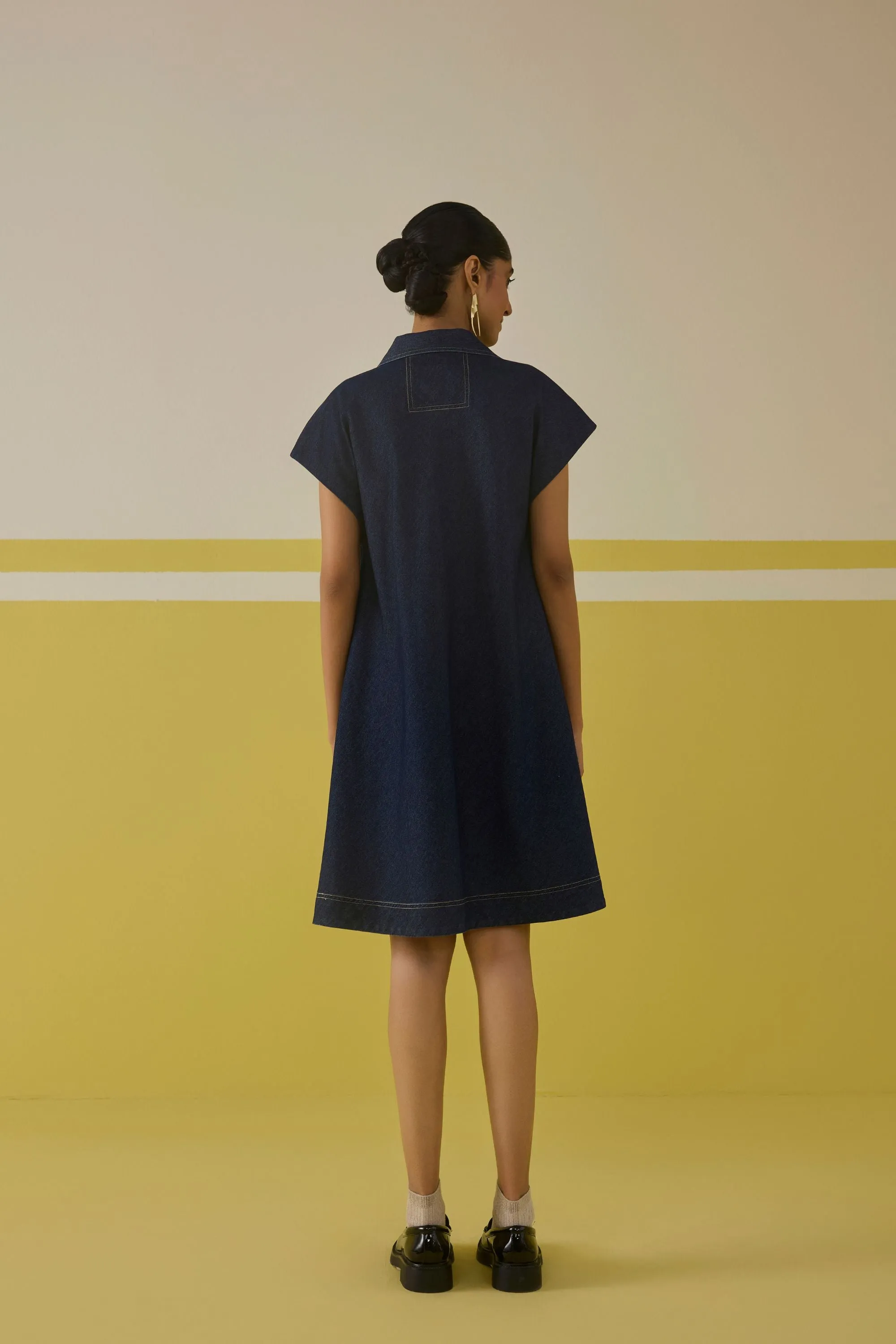 The Daisy Cotton Denim Dress