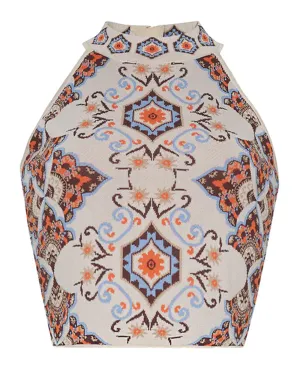 Turtle Dove Vintage Paisley Marilyn Top
