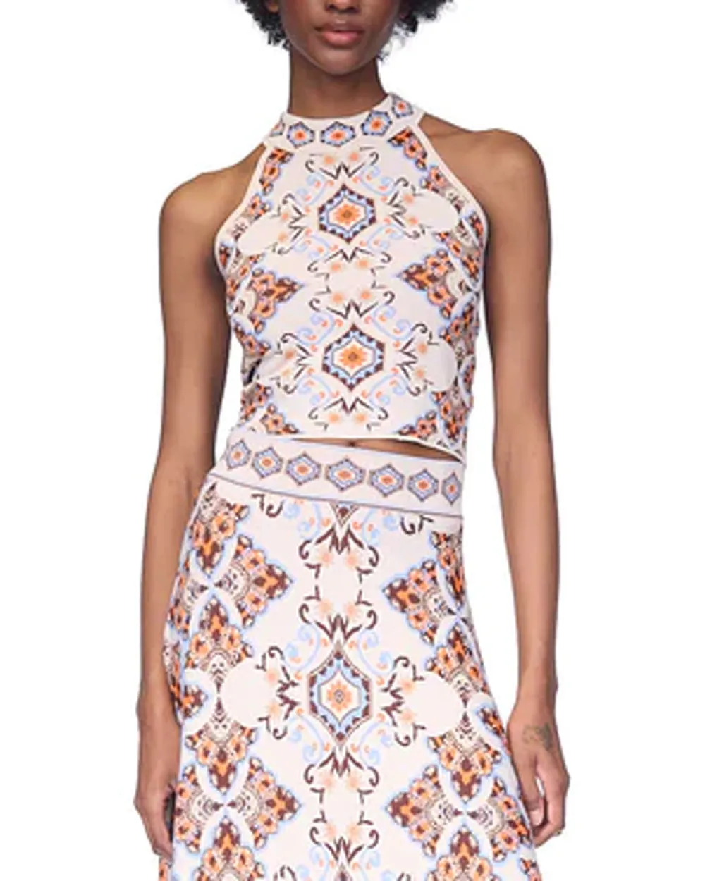 Turtle Dove Vintage Paisley Marilyn Top