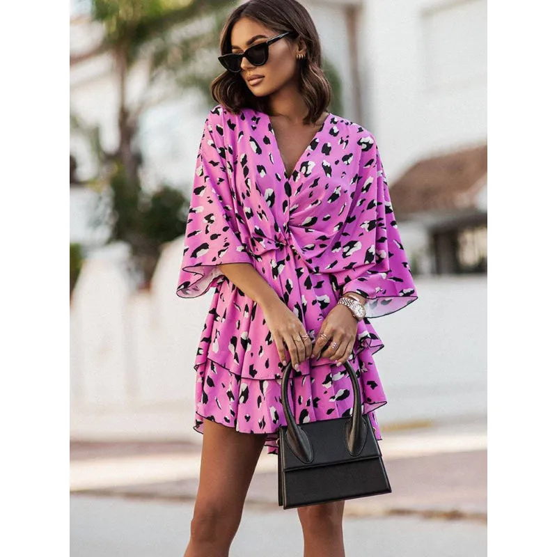 Valeria Bohemian Floral Mini Dress