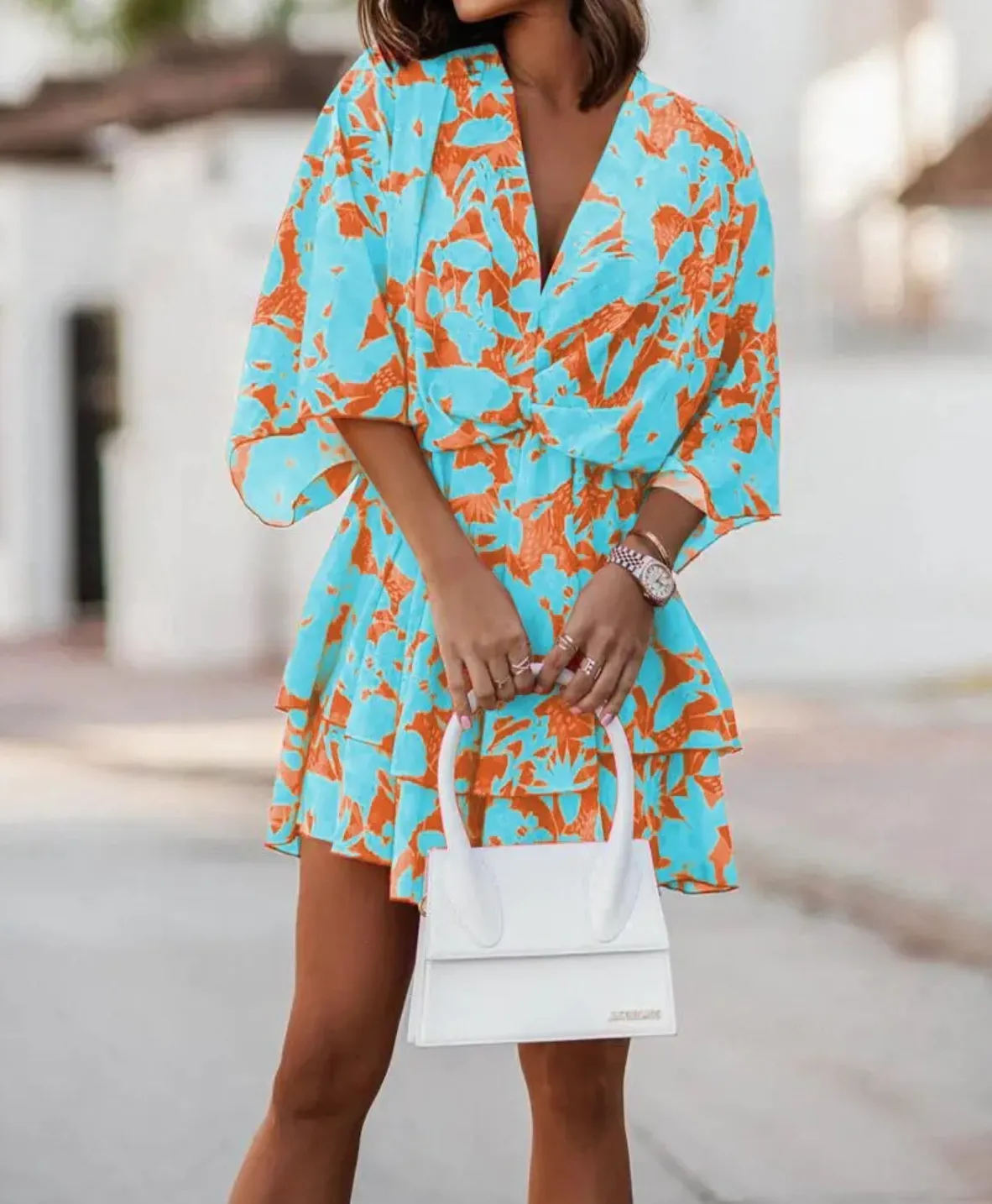 Valeria Bohemian Floral Mini Dress
