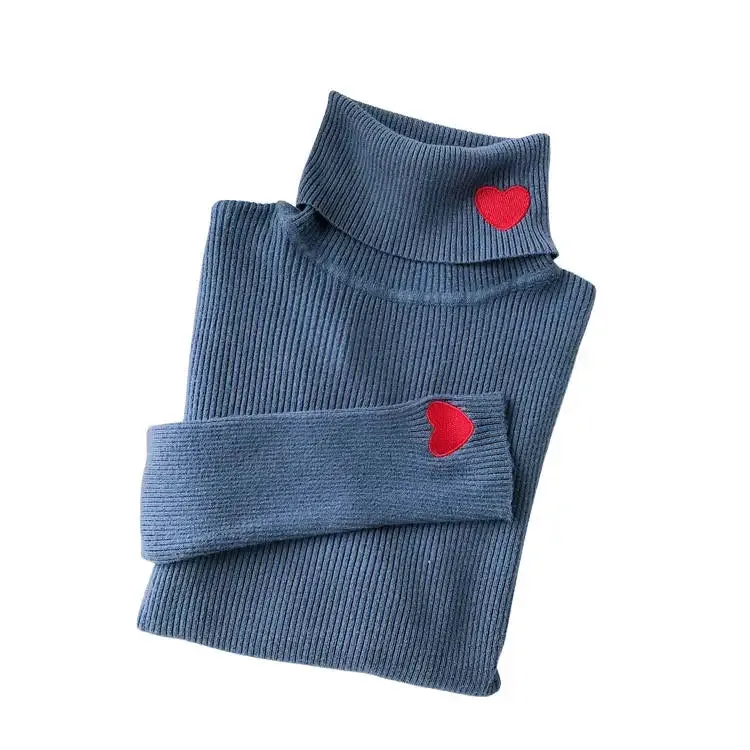 Vintage Red Hearts Jumpsuit with Adorable Heart Embroidery
