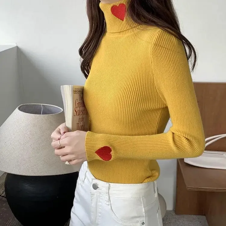 Vintage Red Hearts Jumpsuit with Adorable Heart Embroidery