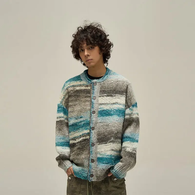 Vintage Striped Cardigan Sweater