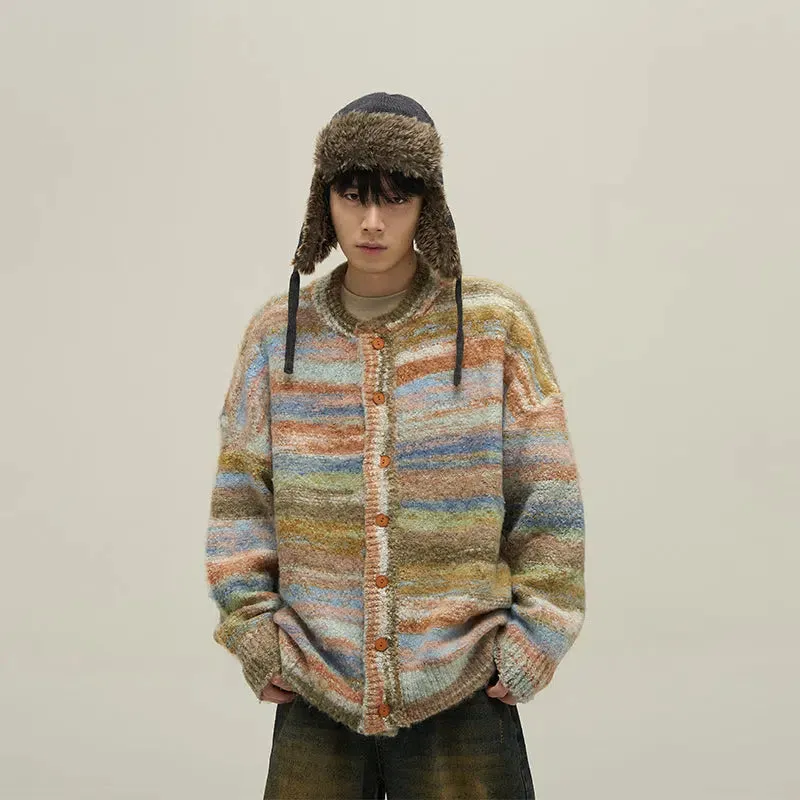 Vintage Striped Cardigan Sweater