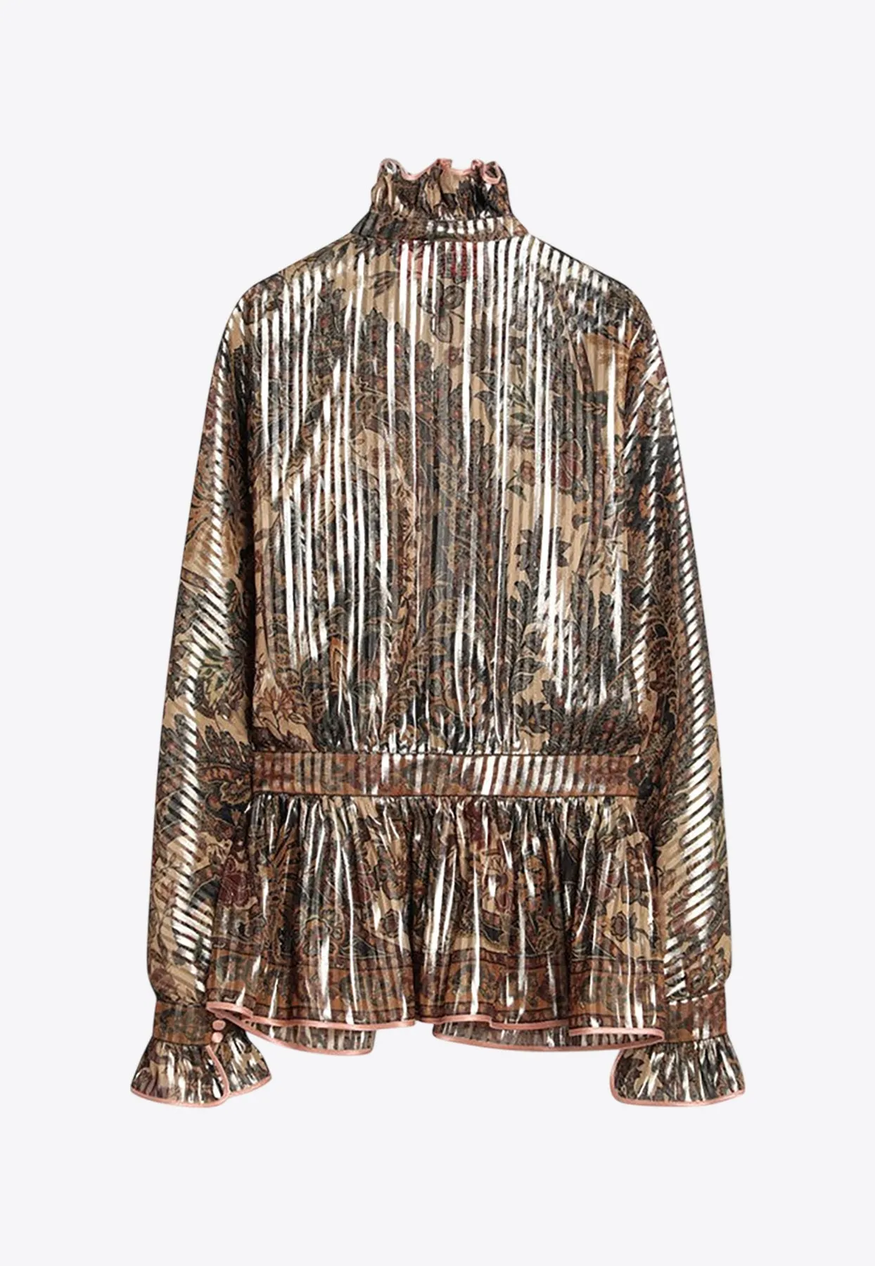 Voyage Imaginaire Print Pekin Blouse