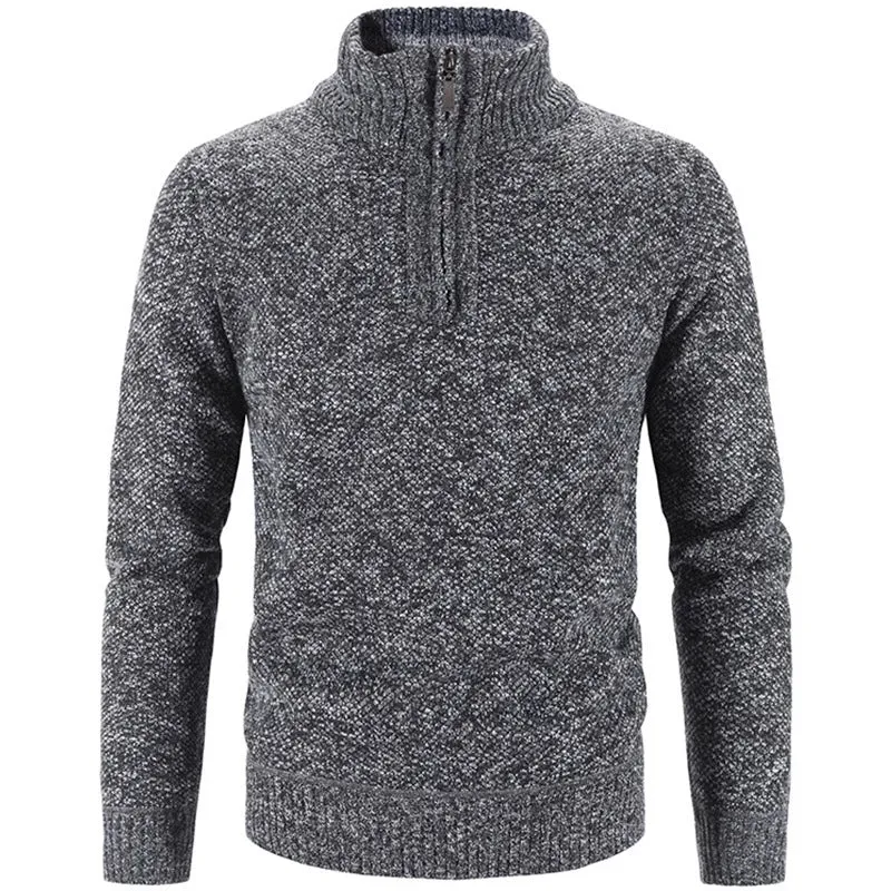 Warm Pullover Quality Male Slim Knitted Wool Sweaters