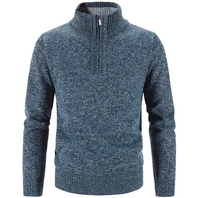 Warm Pullover Quality Male Slim Knitted Wool Sweaters