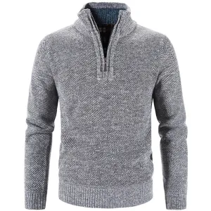 Warm Pullover Quality Male Slim Knitted Wool Sweaters