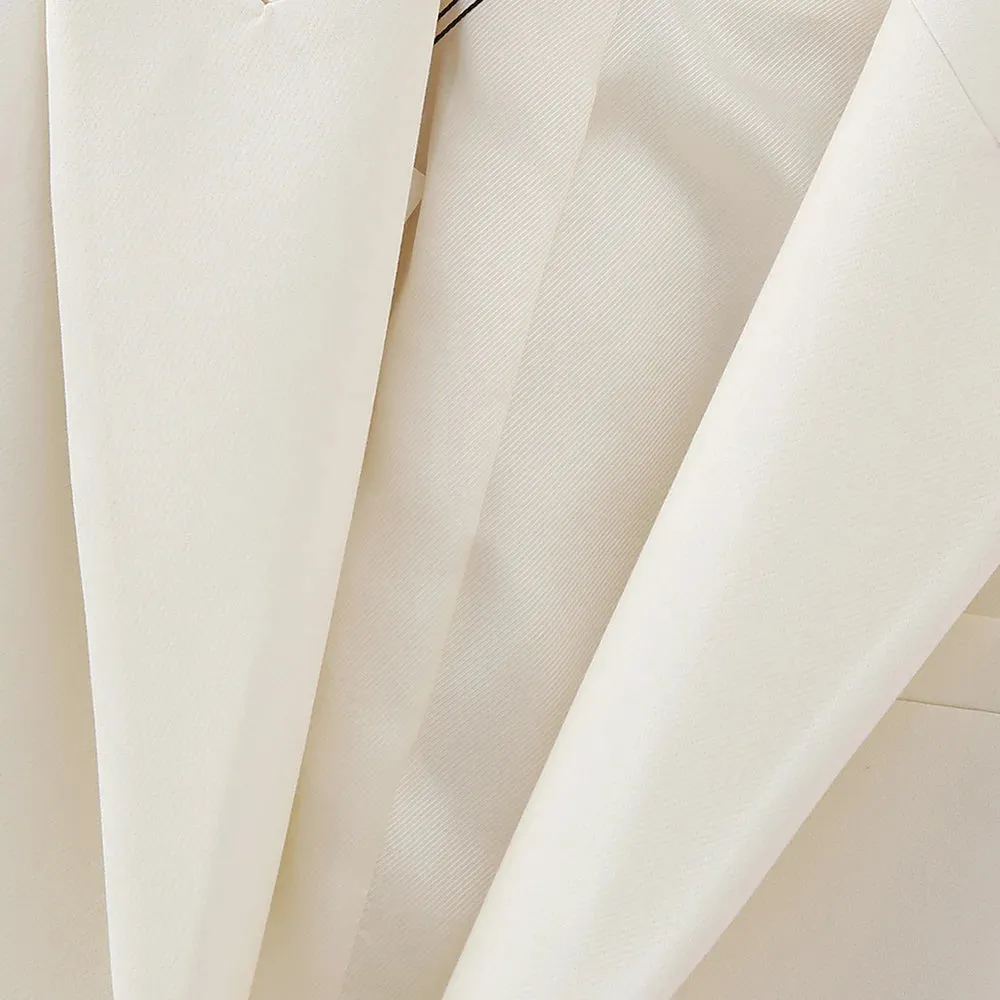 White Cropped Blazer – Spring Edition