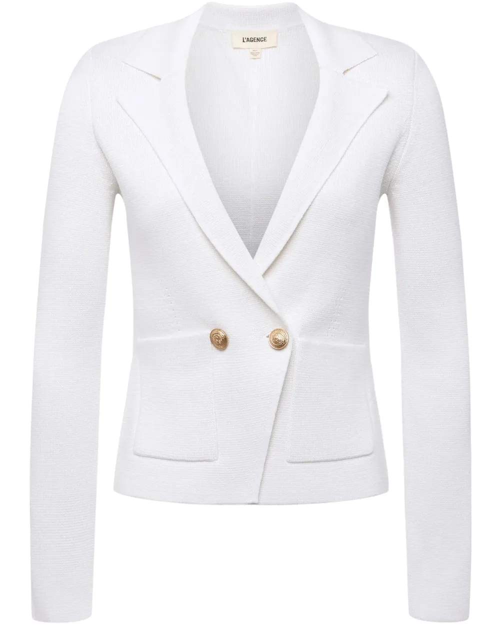 White Sofia Knit Blazer