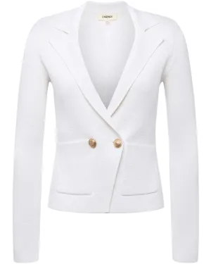 White Sofia Knit Blazer