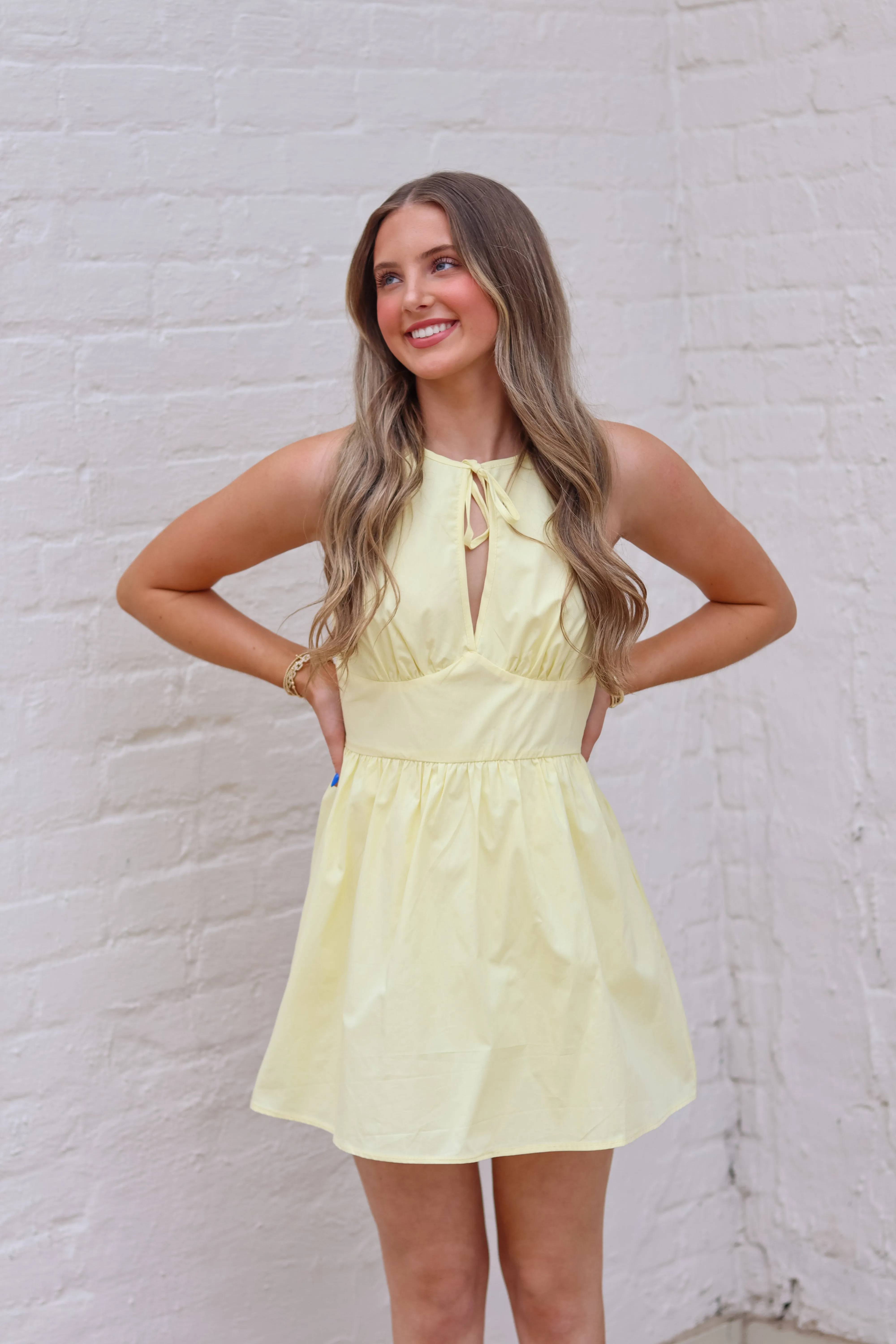 With Grace Sleeveless Mini Dress