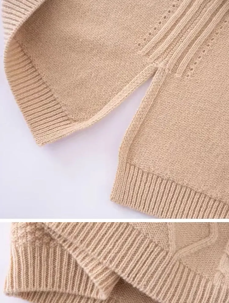 Women 100% Pure Wool Round Neck Vest