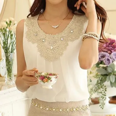 Women Tops Blouses Fashion Chiffon Blouse Women Clothes White Shirt Black