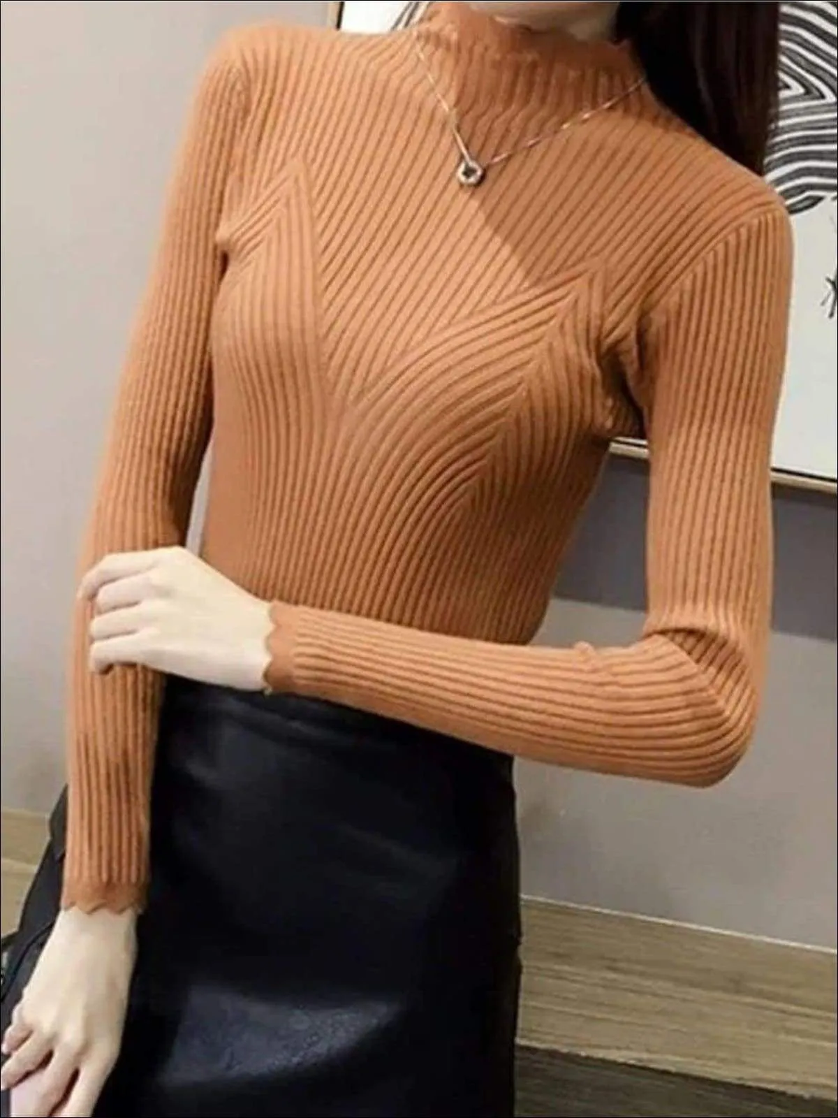 Women's Fall Trendy Knit Turtleneck Sweater