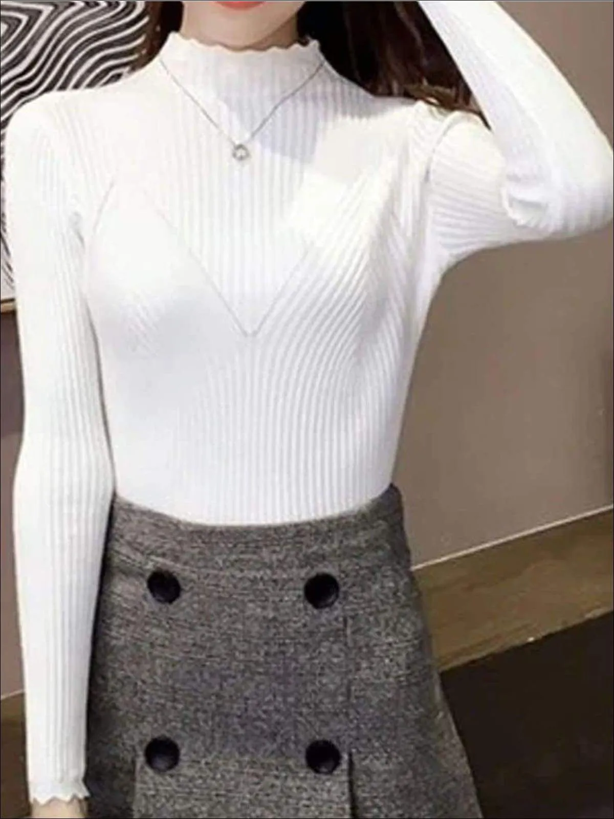 Women's Fall Trendy Knit Turtleneck Sweater