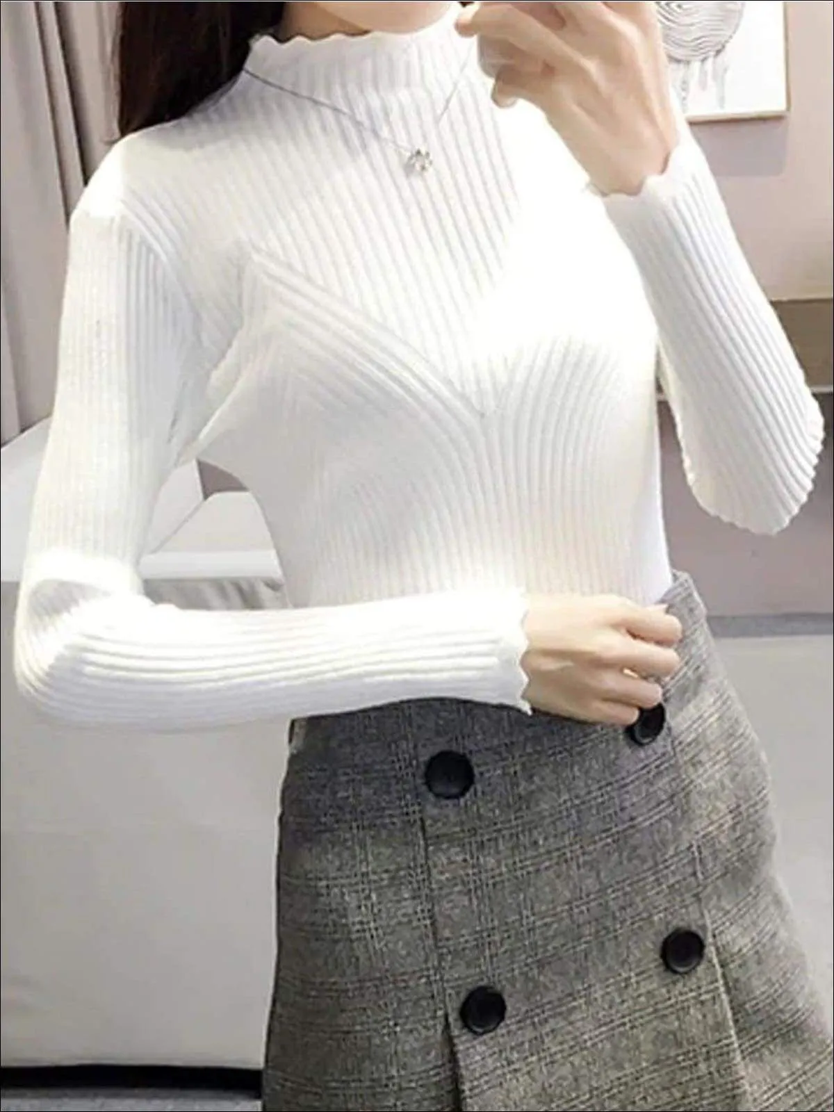 Women's Fall Trendy Knit Turtleneck Sweater