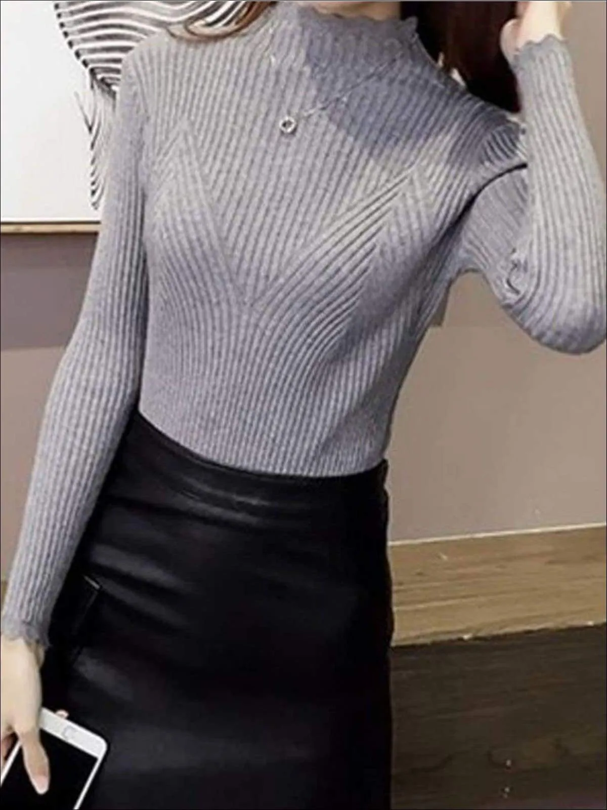 Women's Fall Trendy Knit Turtleneck Sweater