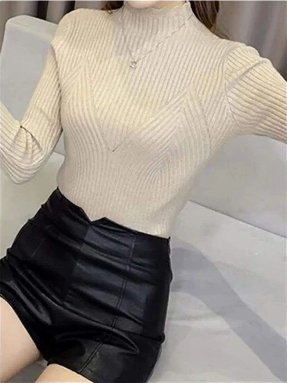 Women's Fall Trendy Knit Turtleneck Sweater
