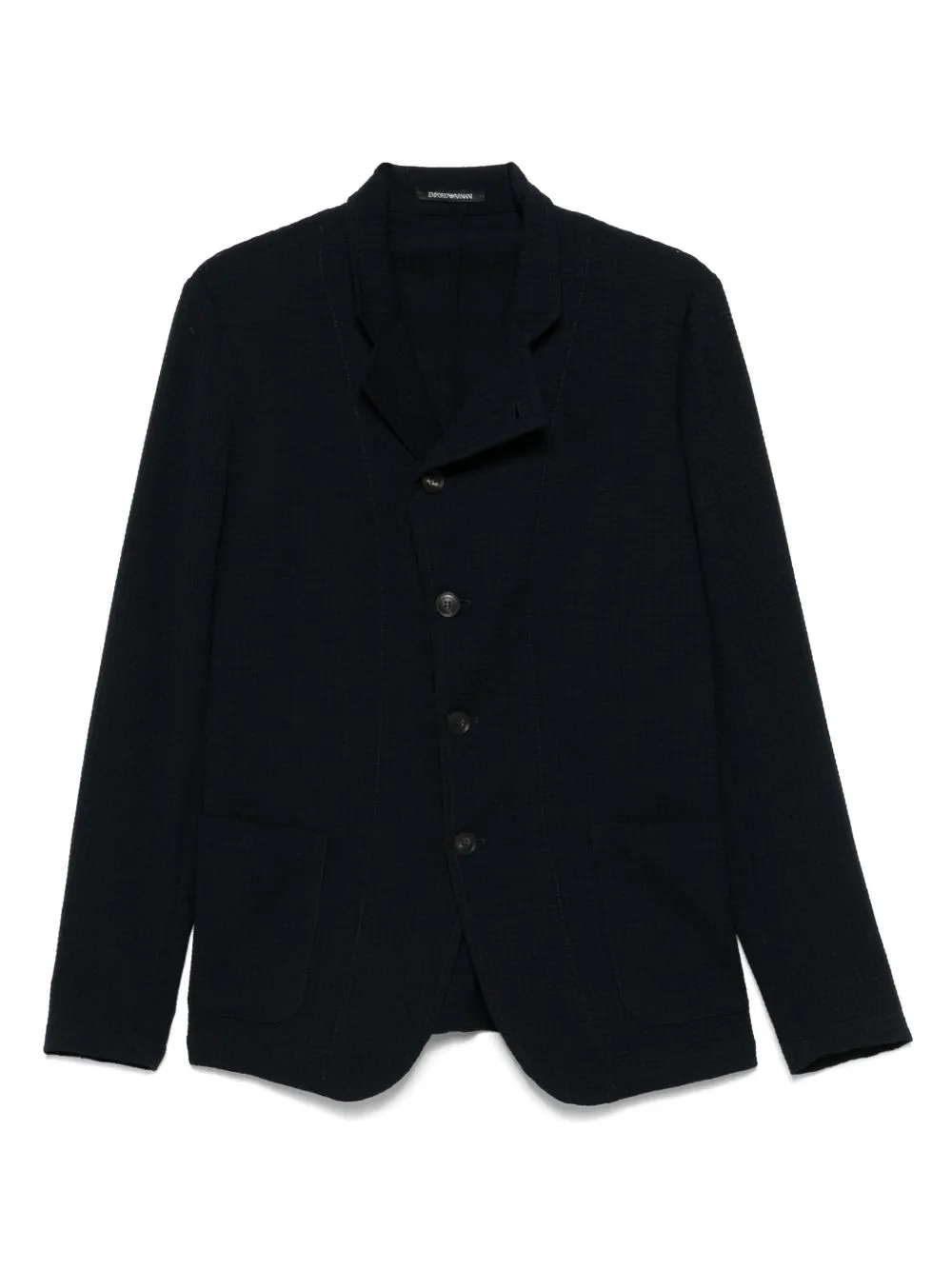 Wool single-breasted blazer jacket