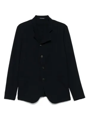 Wool single-breasted blazer jacket