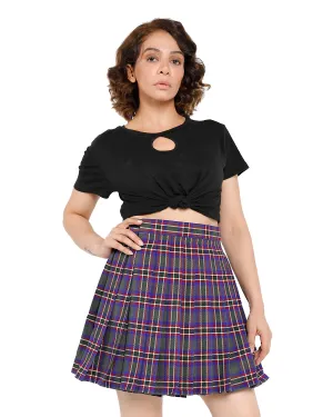 Wrap-Around pleated Skirt