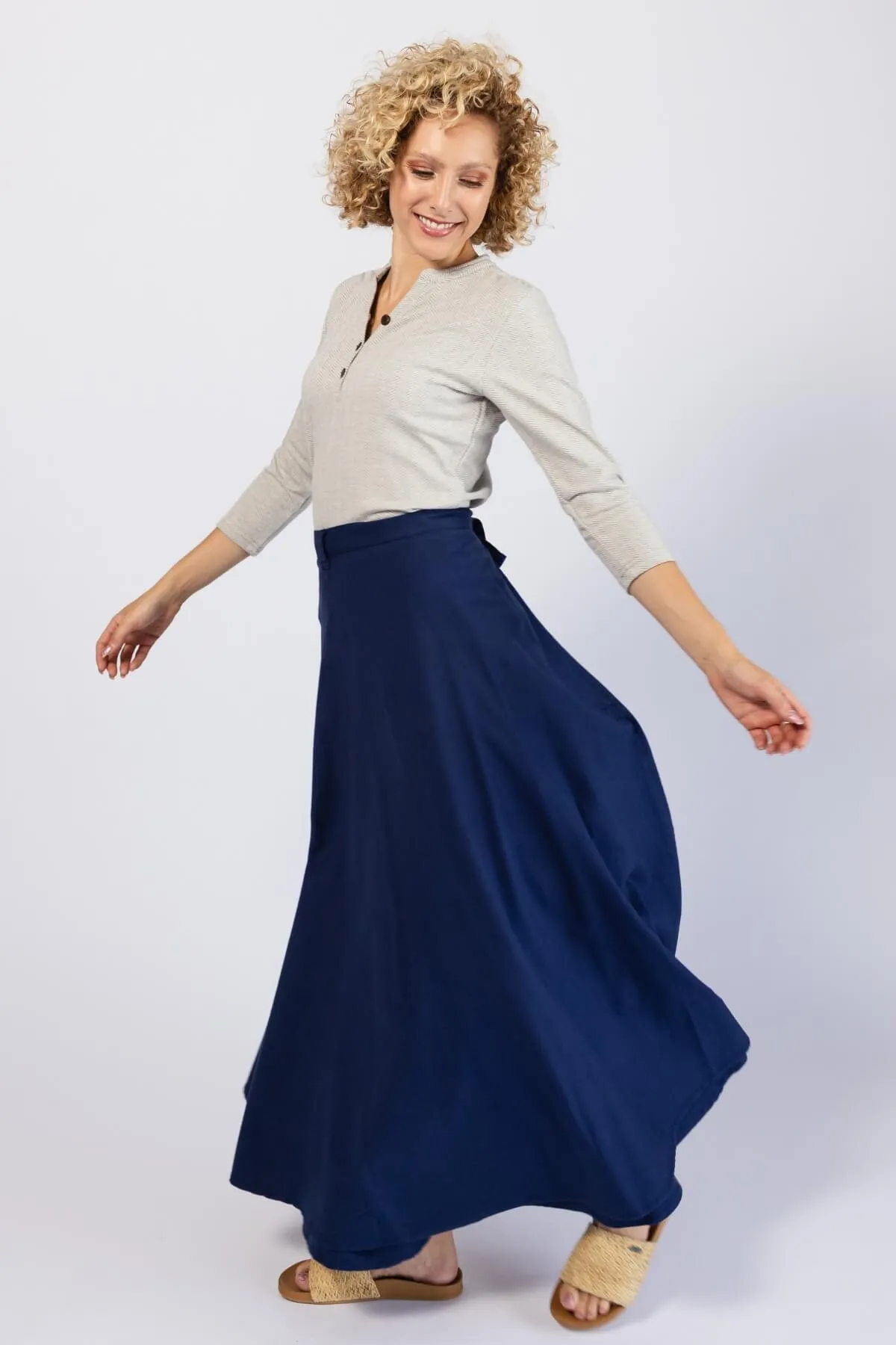 Wrap Skirt - Dark Blue
