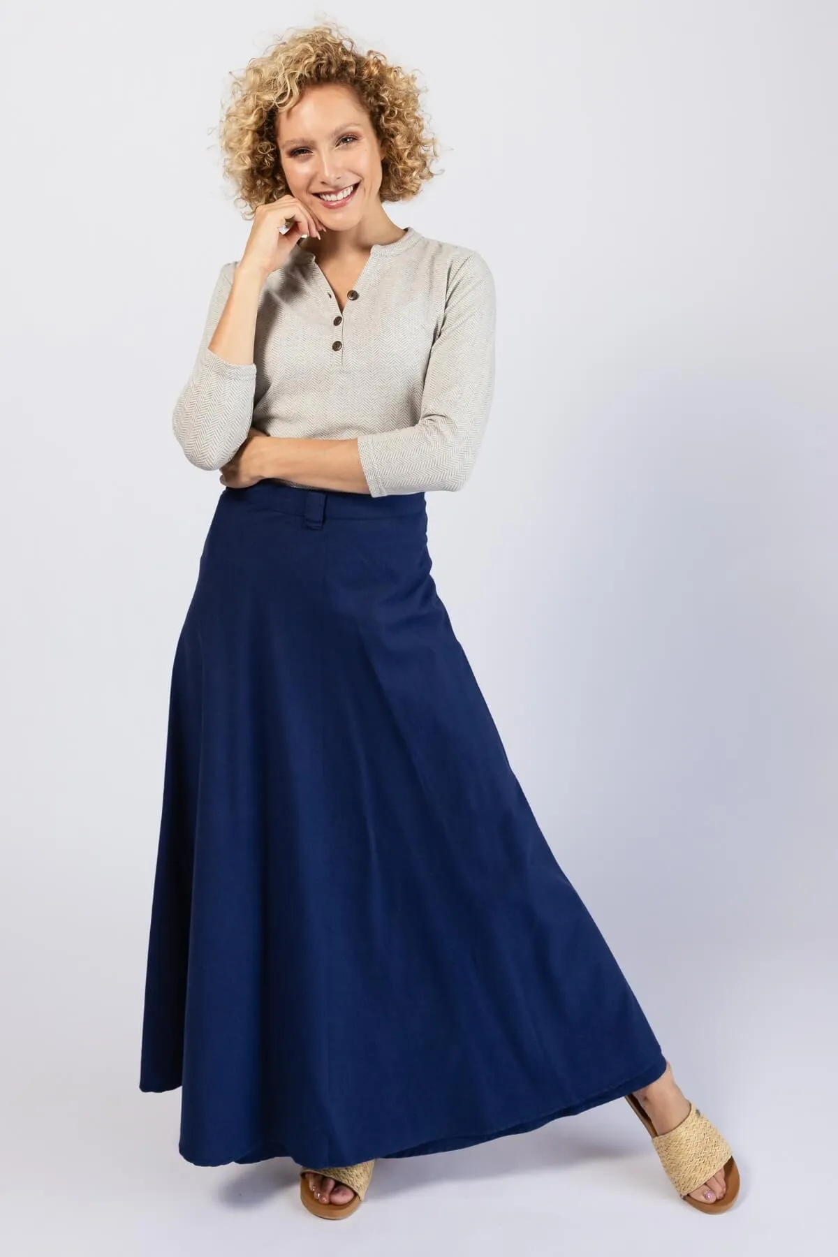 Wrap Skirt - Dark Blue